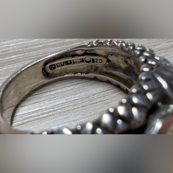 Vintage Designer Signed Stephen Dweck Sterling Silver & 18K Gold Ring, Size 6.5 - Picture 7 of 10
